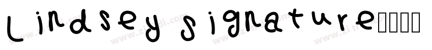Lindsey Signature字体转换